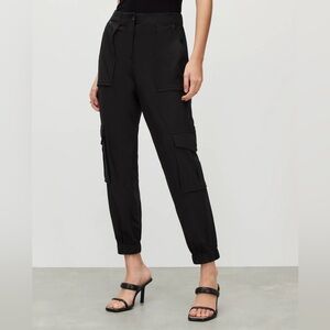 All Saints Frieda jersey trouser joggers black US 6